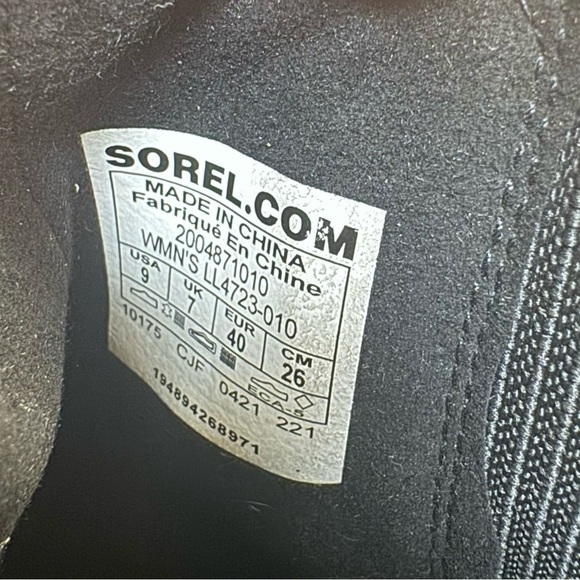 Sorel Joan Rhapsody Chelsea Wedge Boot Suede Size 9 EUC - Picture 11 of 11